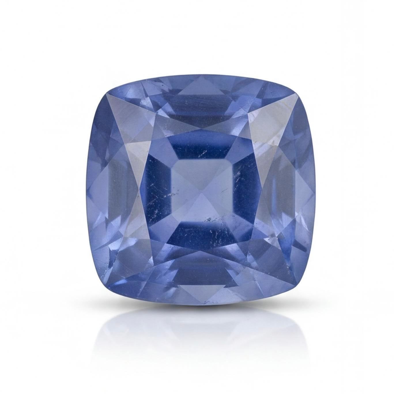 אבן חן ספיר כחולה חיתוך כרית 6.77 קראט