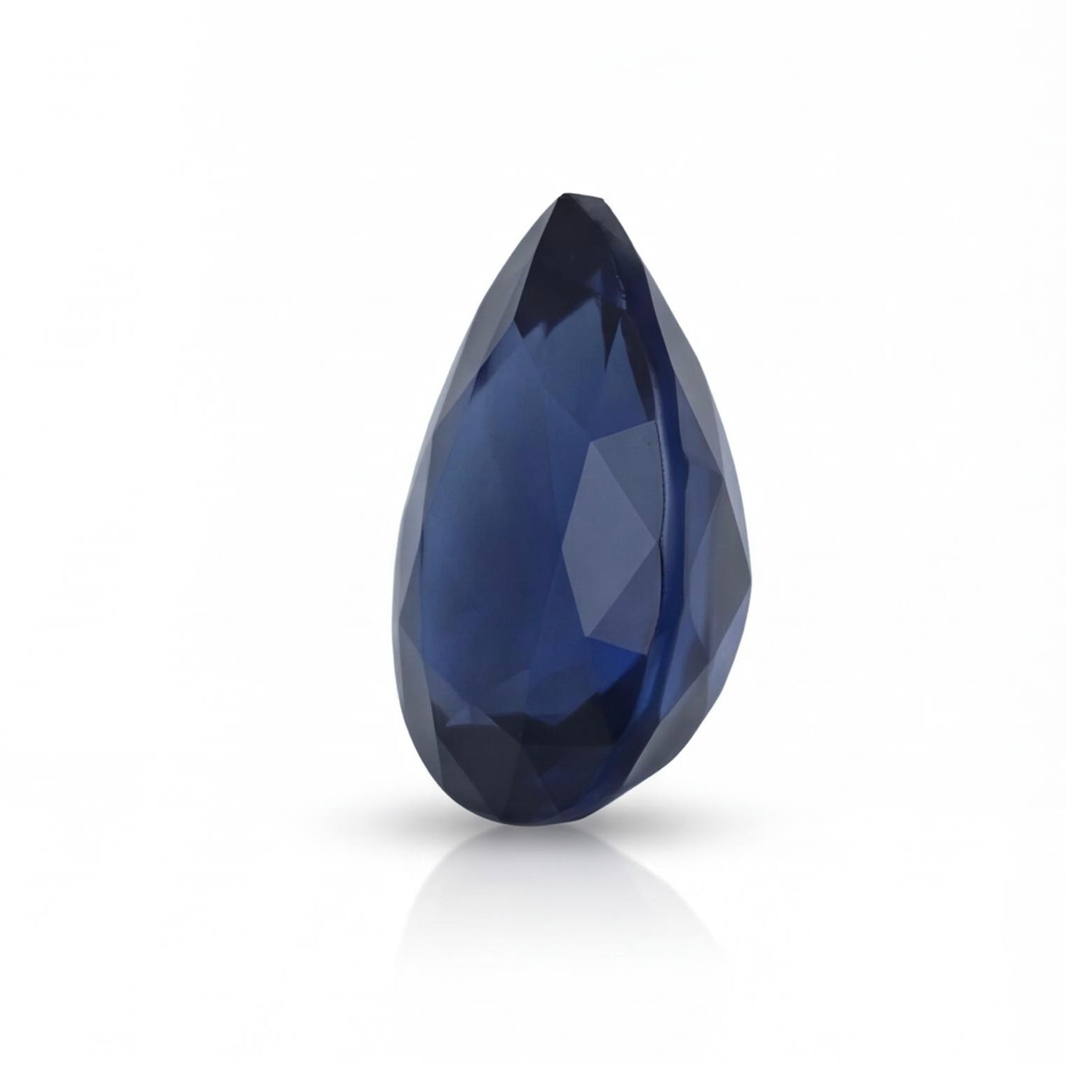 אבן חן ספיר כחולה חיתוך טיפה 10.07 קראט