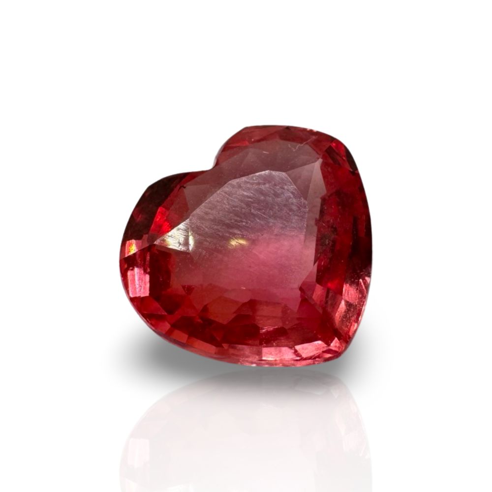 אבן חן ספיר Padparadscha חיתוך לב 4.42 קראט