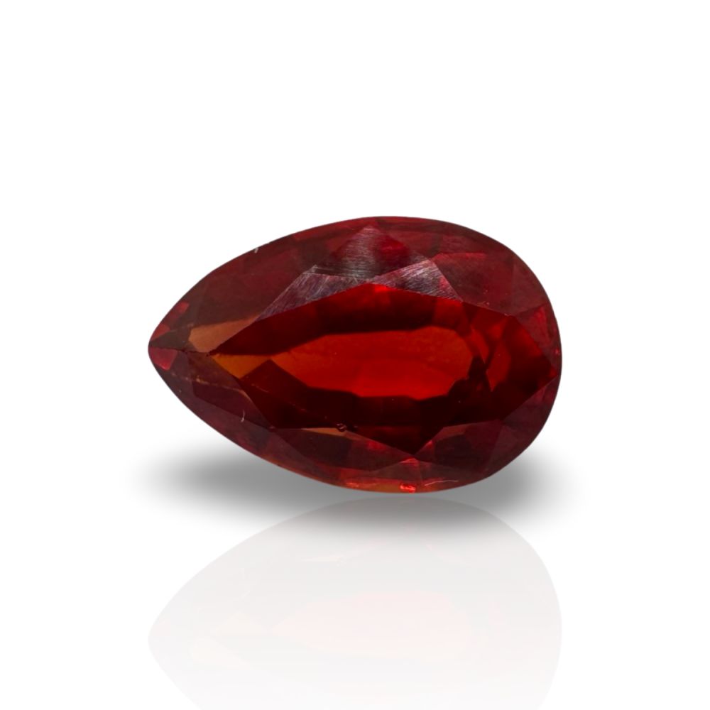 אבן חן ספיר Padparadscha חיתוך טיפה 5.62 קראט