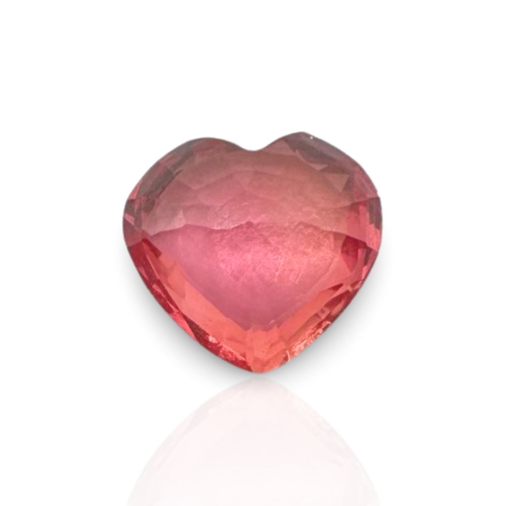 אבן חן ספיר Padparadscha חיתוך לב 4.42 קראט