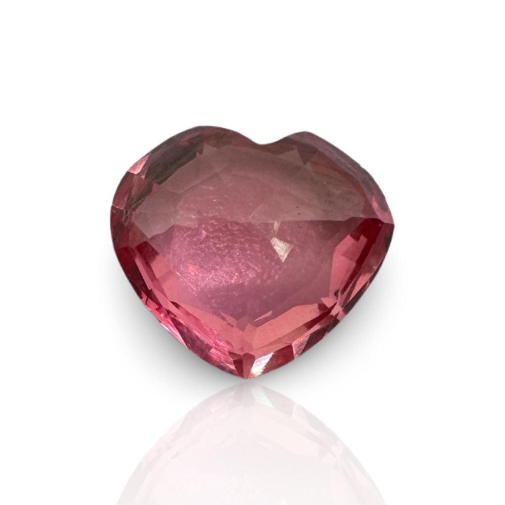 אבן חן ספיר Padparadscha חיתוך לב 4.07 קראט