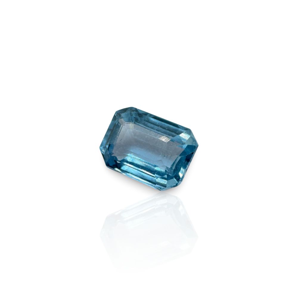 אבן חן טורמלין תכלת חיתוך מתומן 2.57 קראט