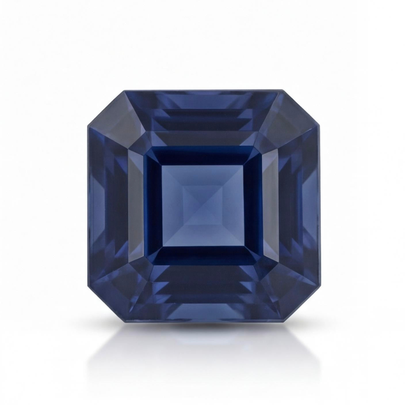 אבן חן ספיר כחולה חיתוך אוקטגון 7.47 קראט
