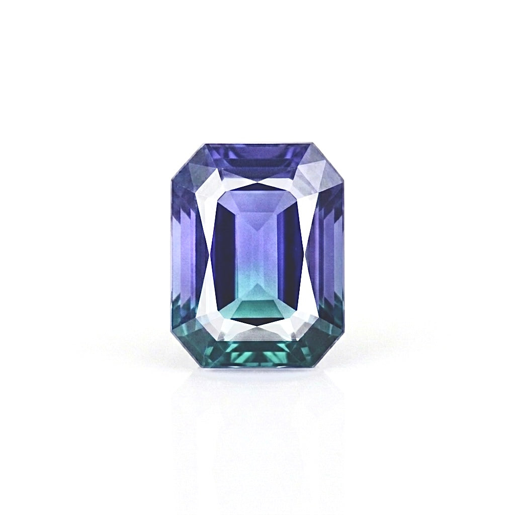 אבן חן אלכסנדריט משולבת צבעים בחיתוך אמרלד 10.40 קראט