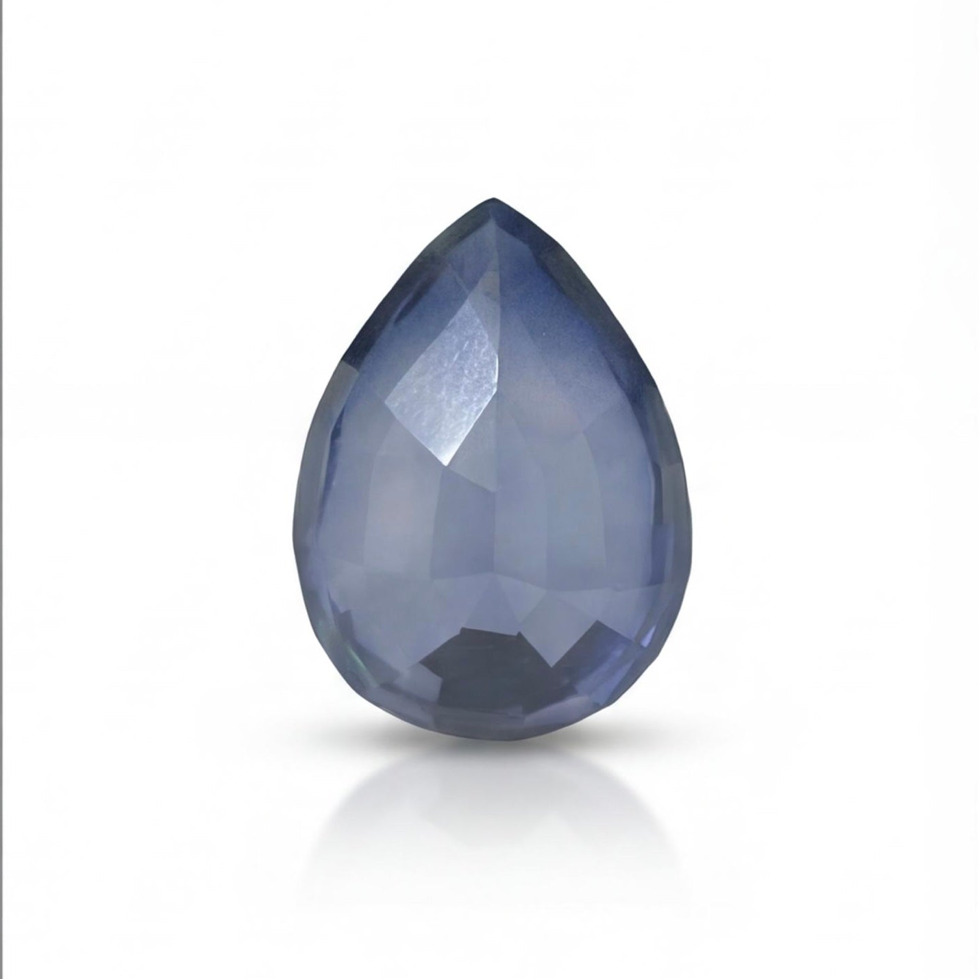 אבן חן ספיר כחולה חיתוך טיפה 4.72 קראט