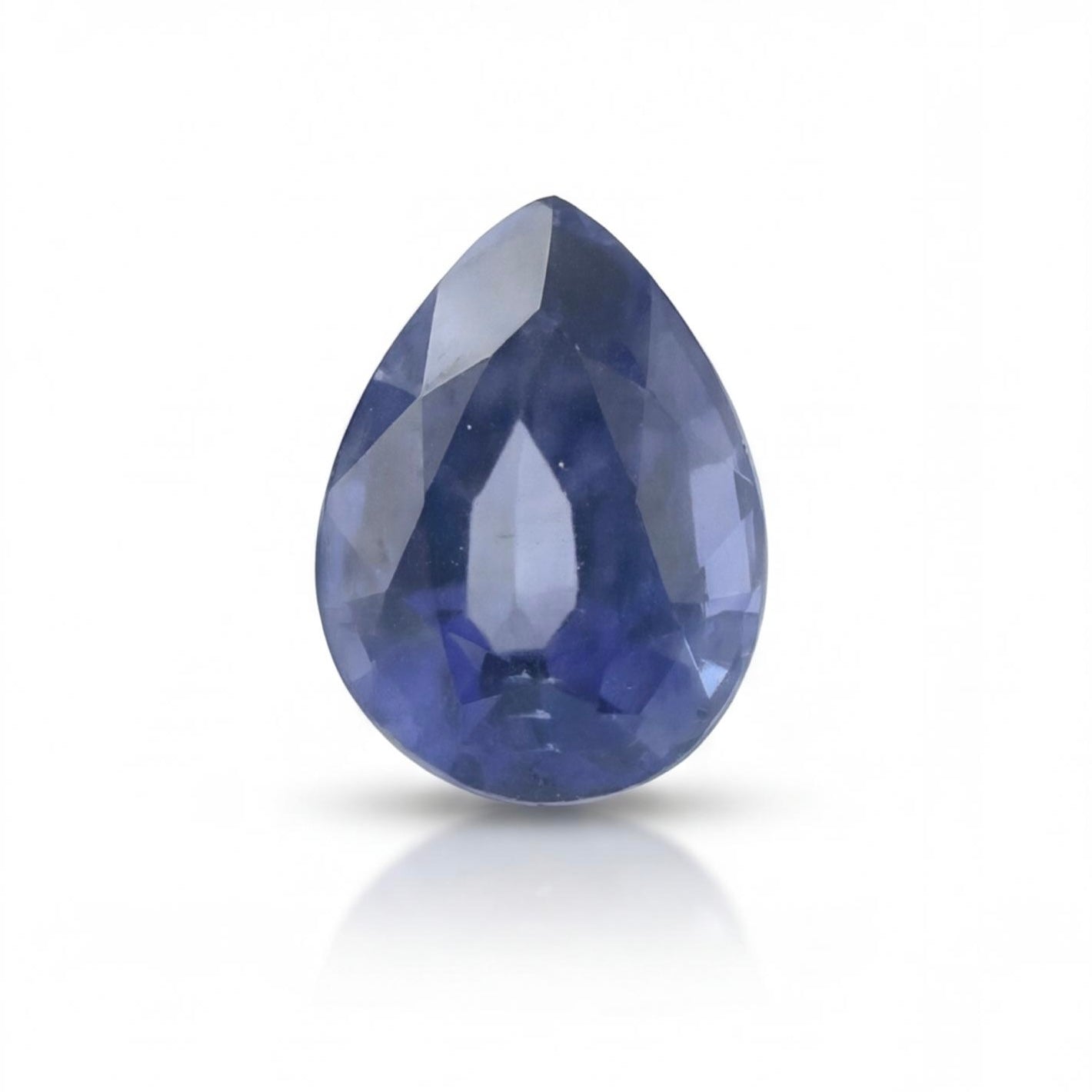אבן חן ספיר כחולה חיתוך טיפה 4.72 קראט