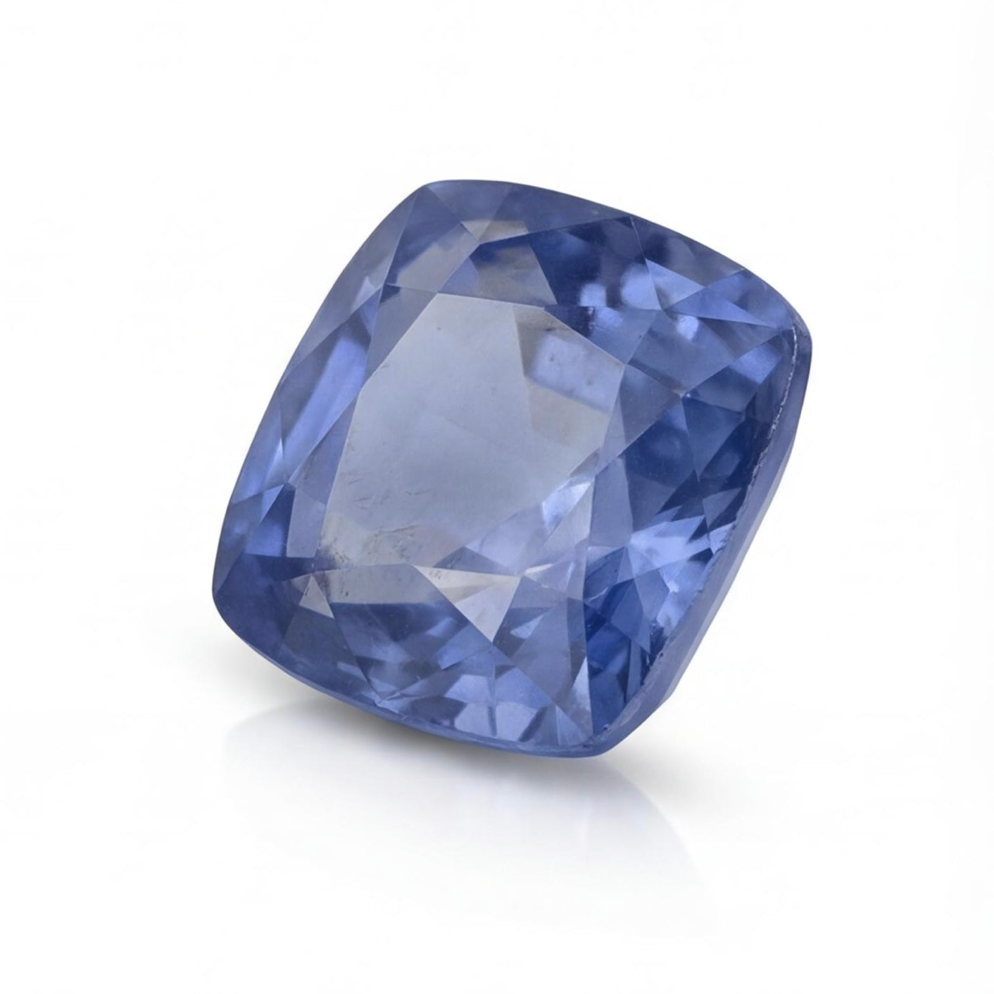אבן חן ספיר כחולה חיתוך כרית 6.77 קראט