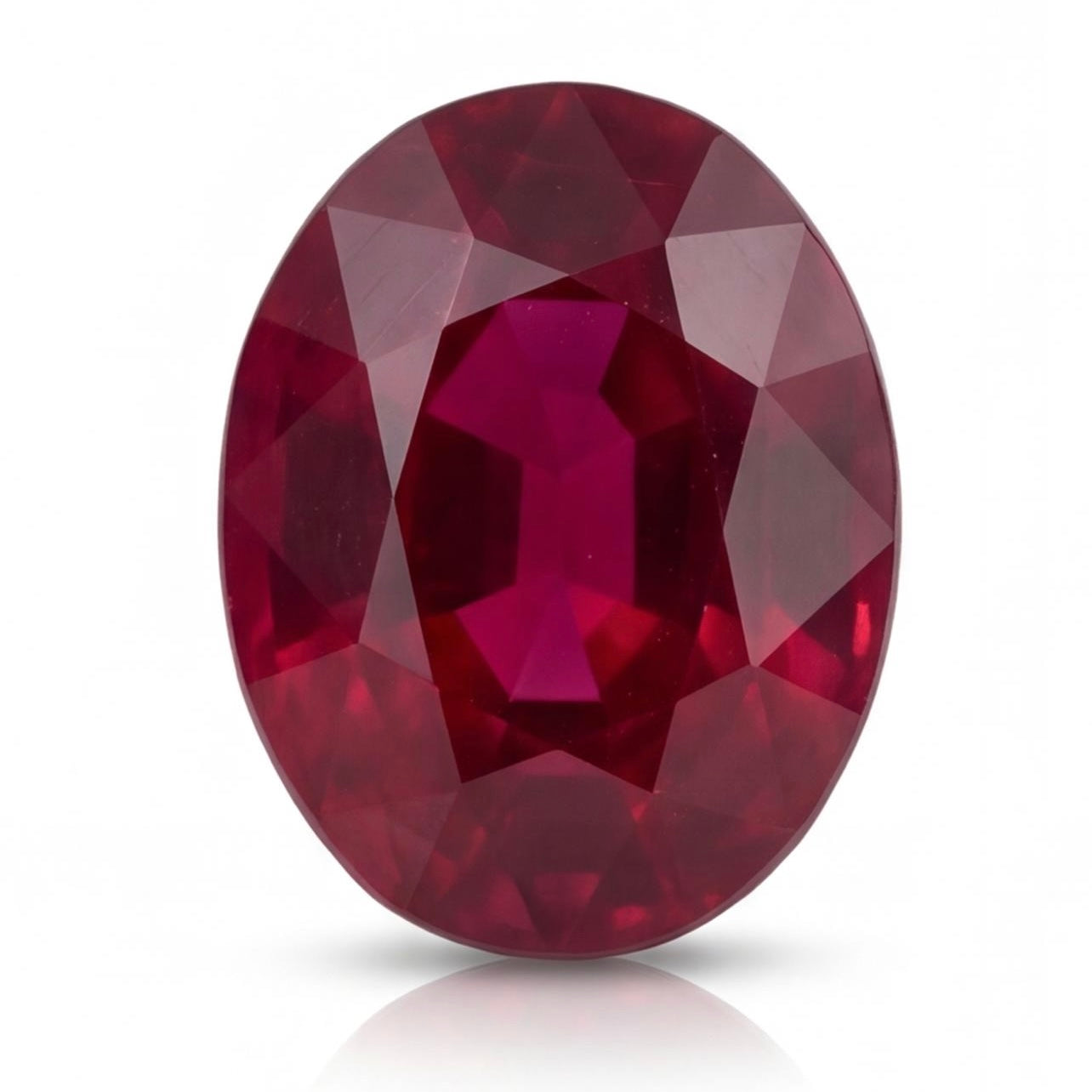 אבן חן רובי בחיתוך אובל 9.82 קראט